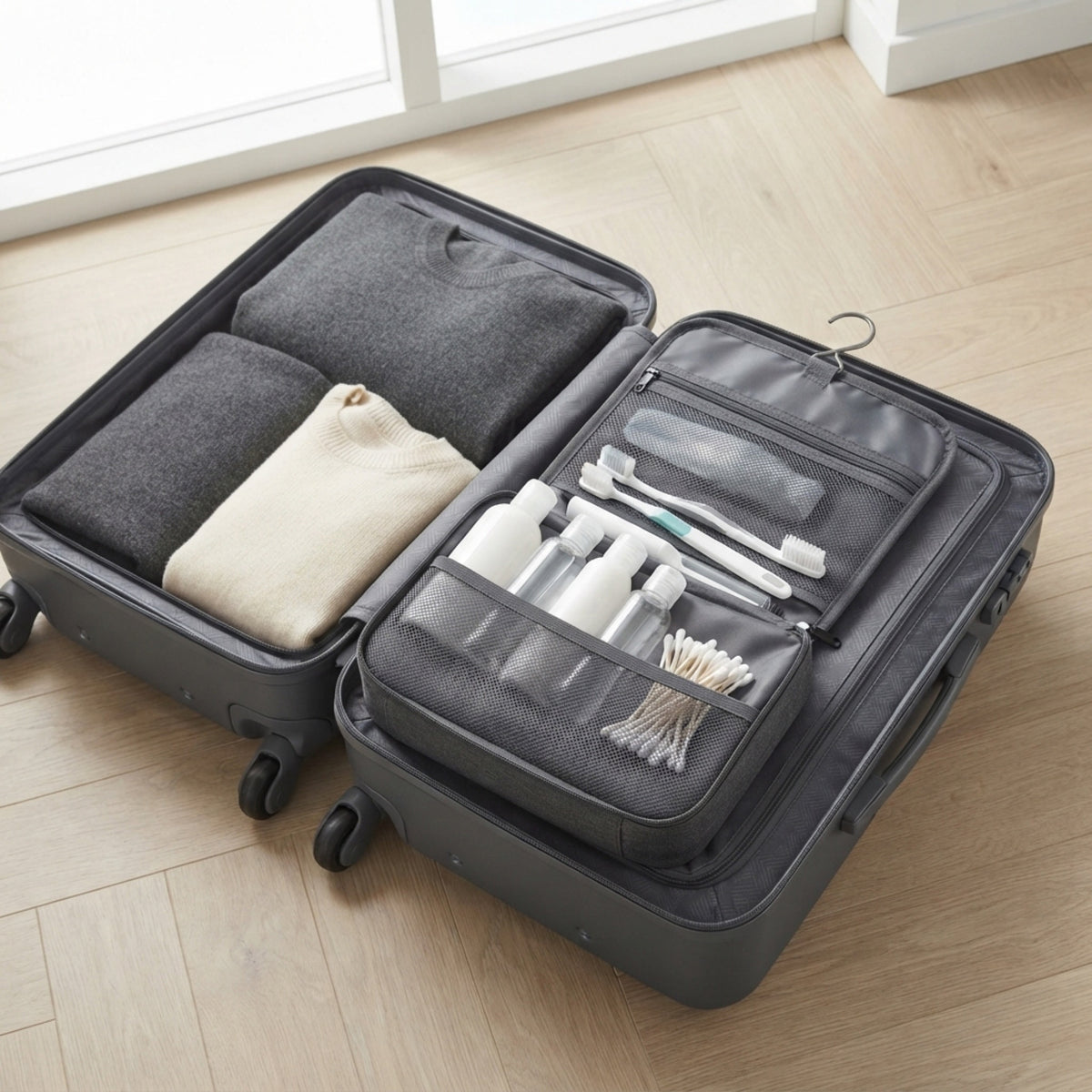 Men's Hanging Toiletry Kit with Hook lifestyle photo