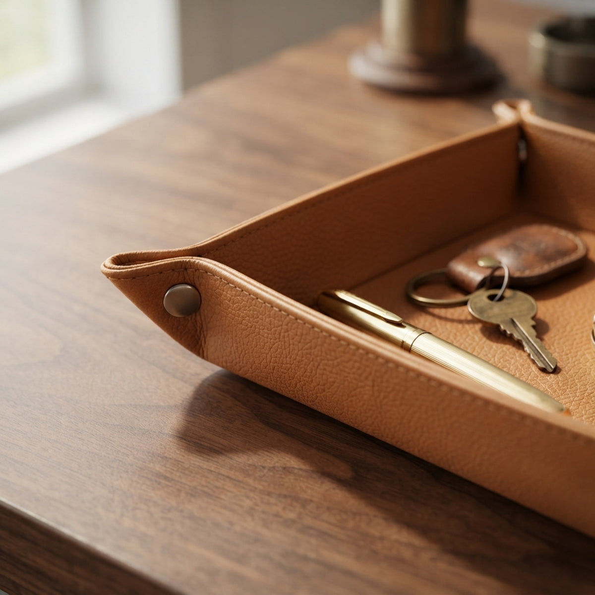 Men's Faux-Leather Valet Tray lifestyle photo