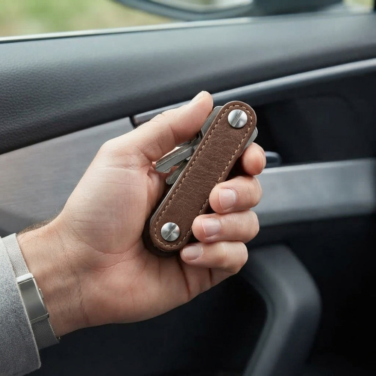Men's Compact Stacked Key Organizer lifestyle photo