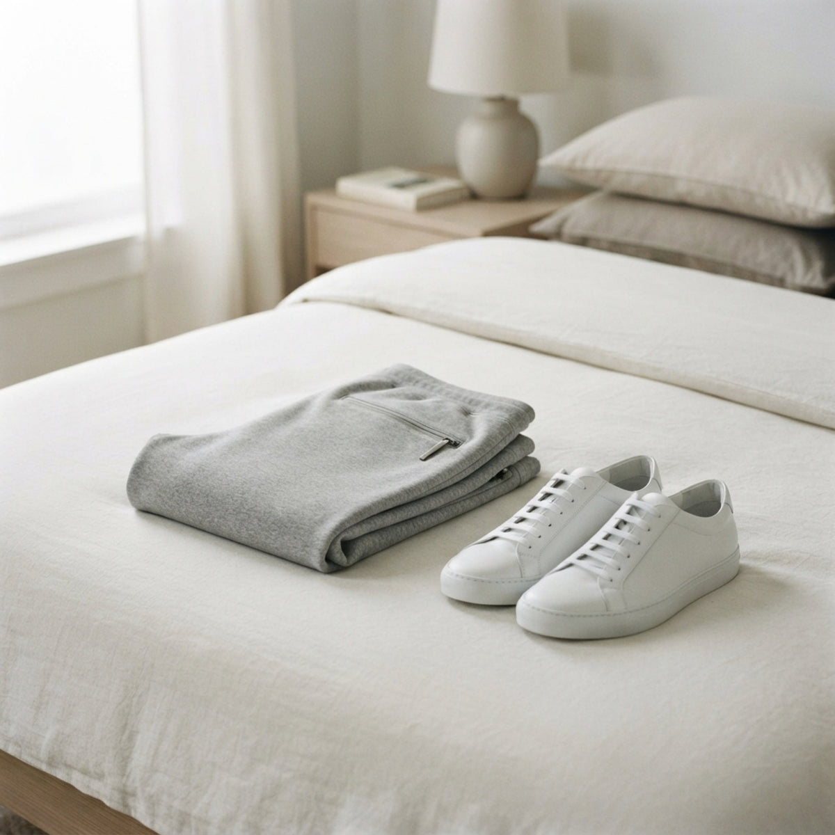 Men's Tapered Fleece Joggers lifestyle photo