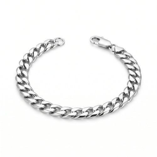 Men's Stainless Curb Chain Bracelet