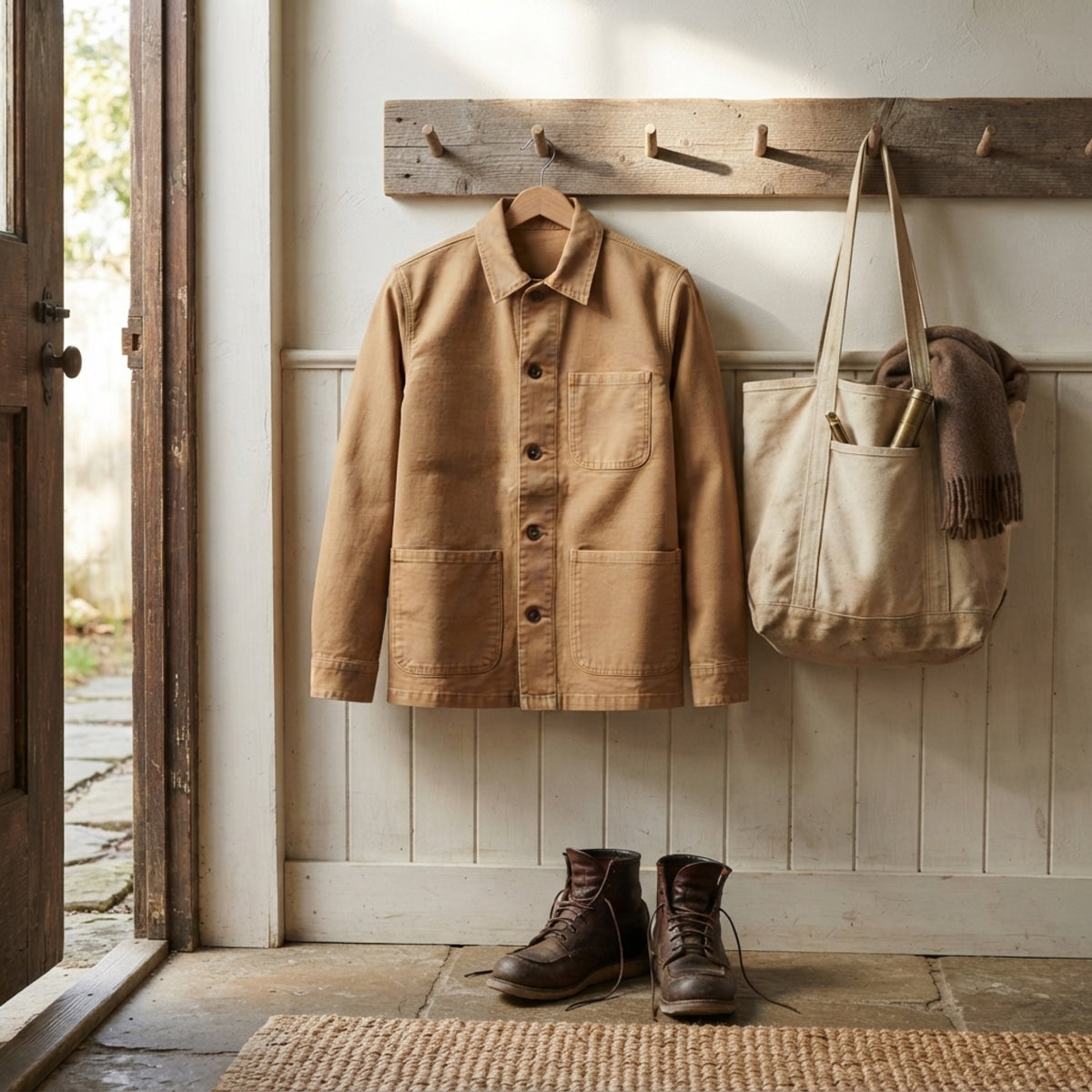 Men's Heavy Canvas Chore Jacket lifestyle photo