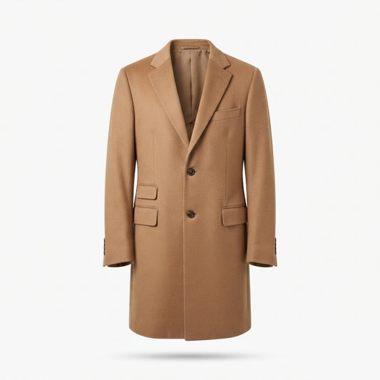 Men's Wool-Blend Tailored Overcoat