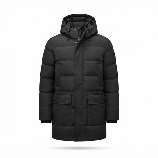 Men's Quilted Hooded Parka