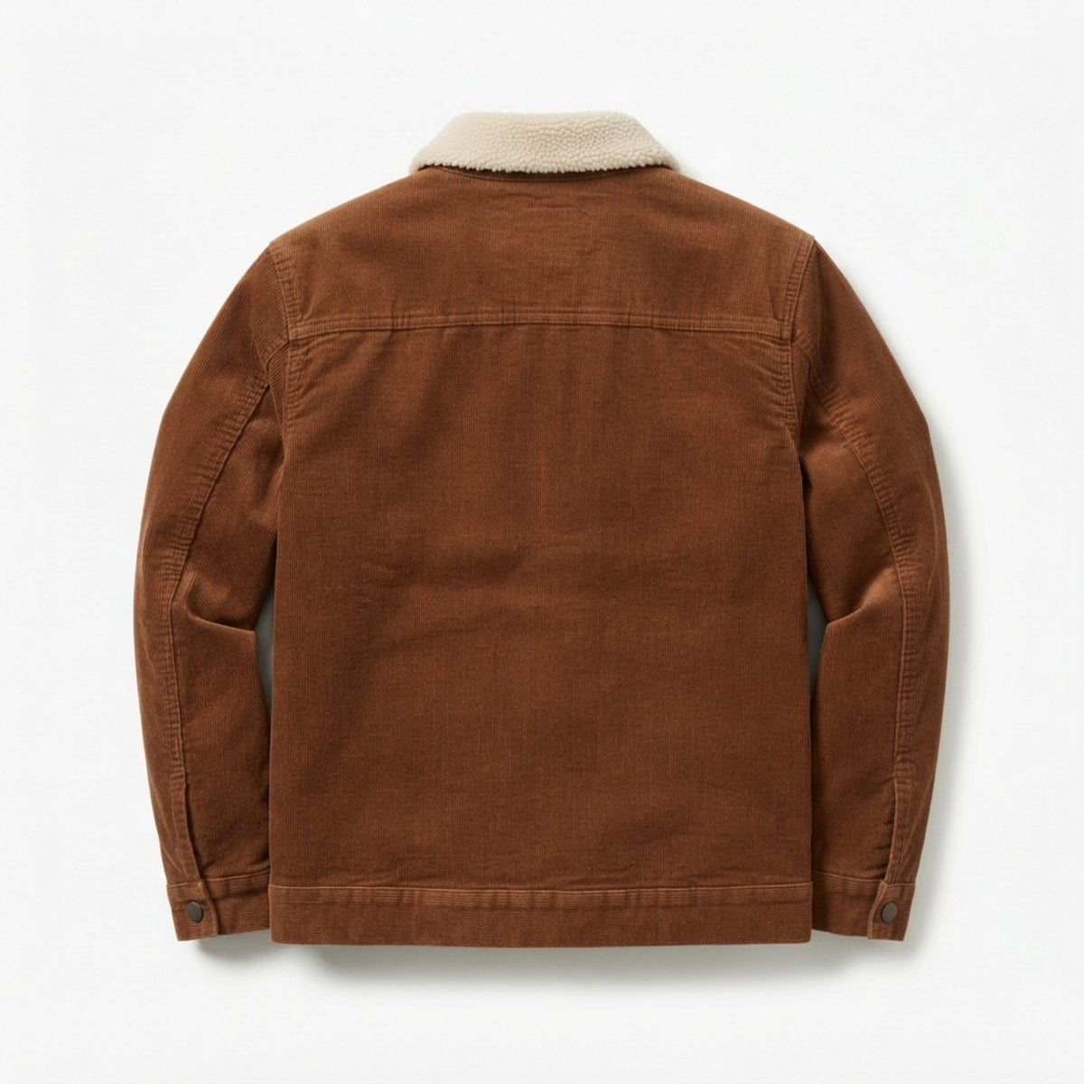 Men's Sherpa-Collar Corduroy Trucker Jacket back view