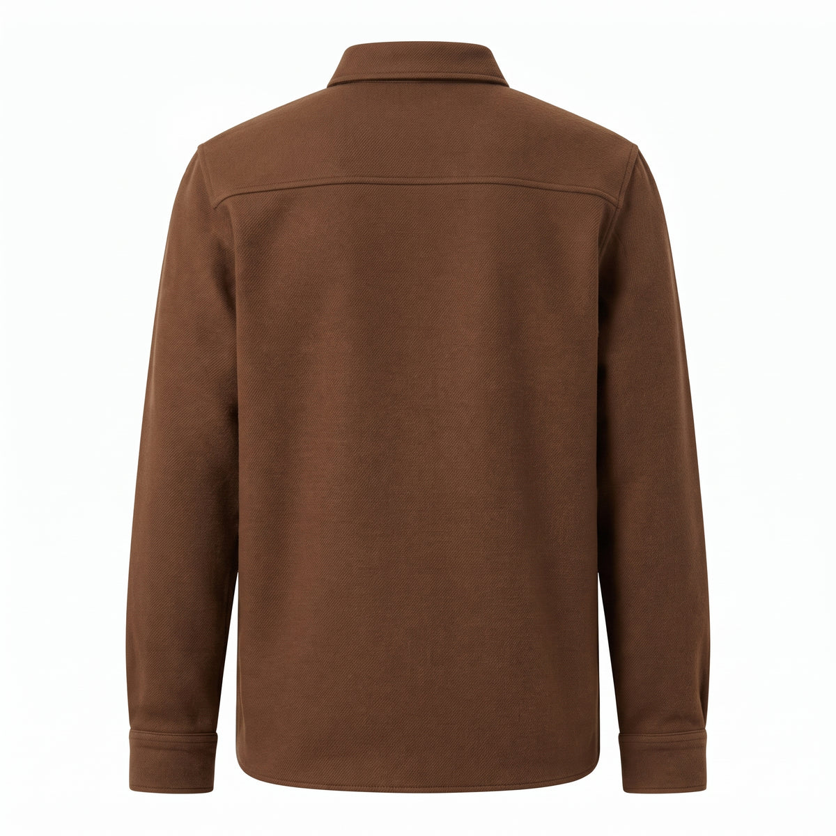 Men's Brushed Twill Overshirt back view