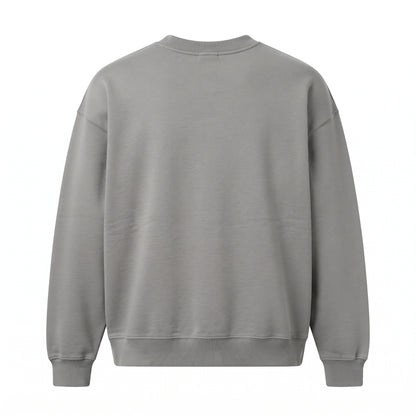Men's Oversized Heavyweight Cotton Crewneck back view