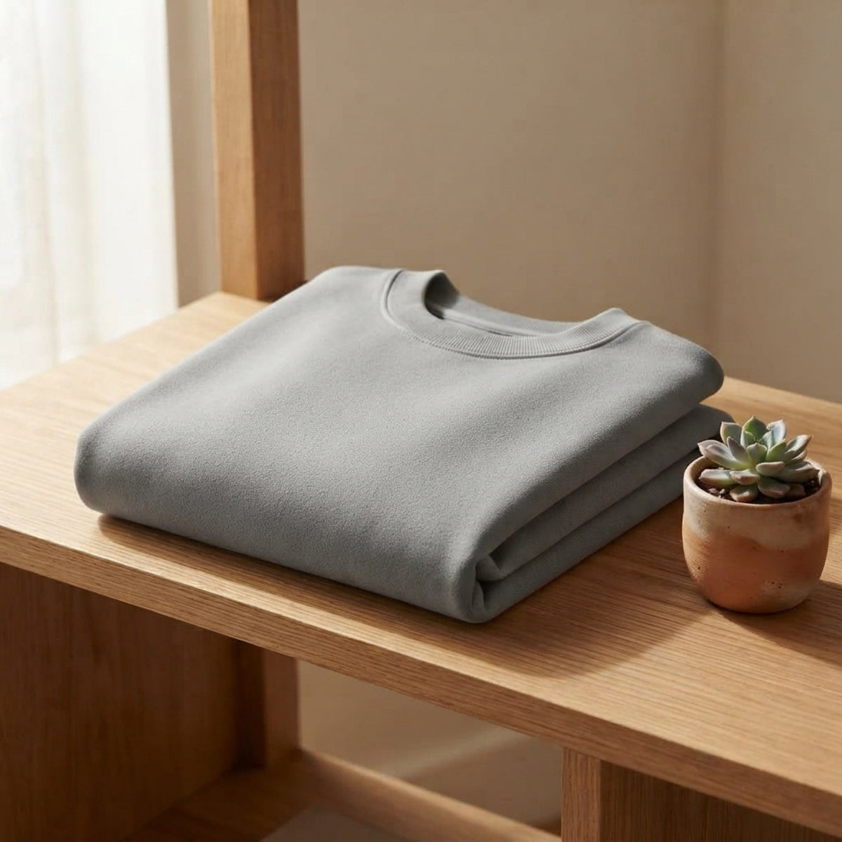 Men's Oversized Heavyweight Cotton Crewneck lifestyle photo
