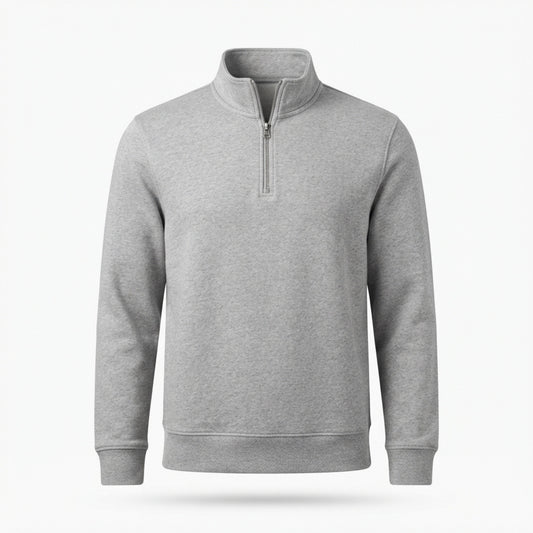 Men's Quarter-Zip Mock Neck Pullover