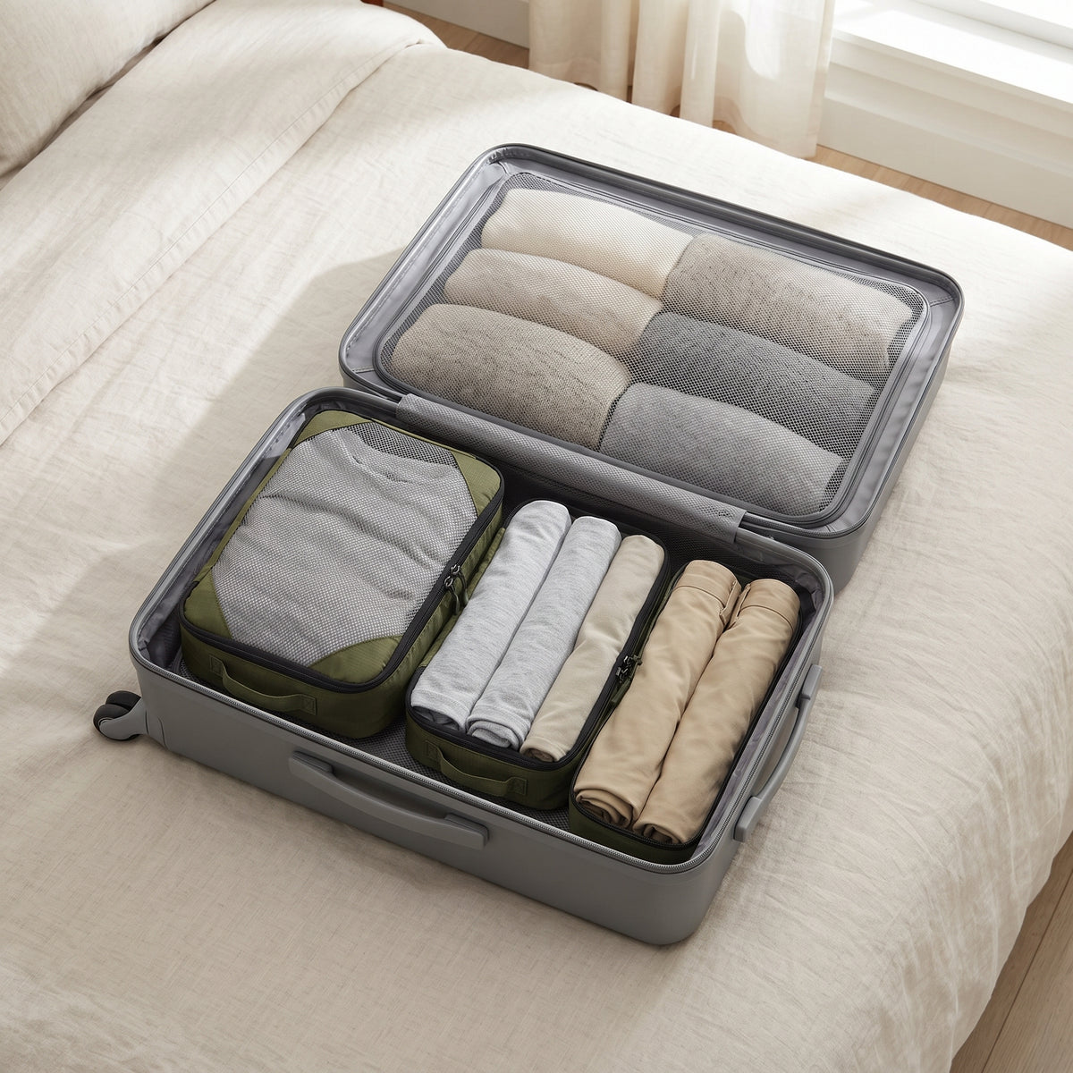 Men's Compression Packing Cube Set (4-Piece) lifestyle photo