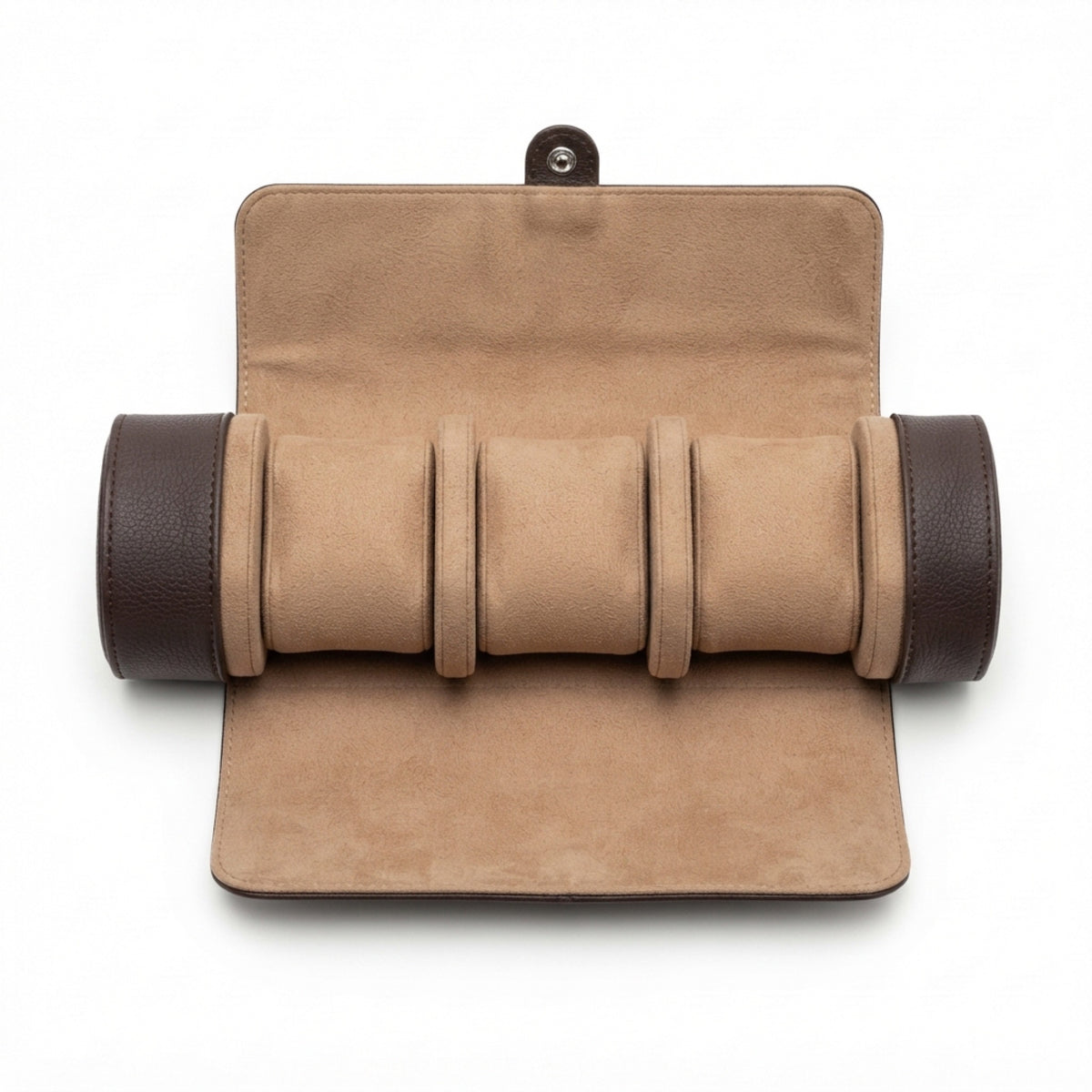 Men's Faux-Leather Watch Roll back view