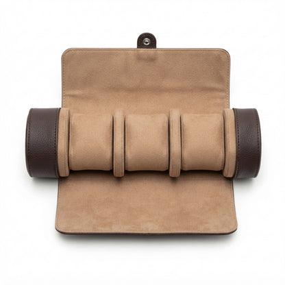 Men's Faux-Leather Watch Roll back view