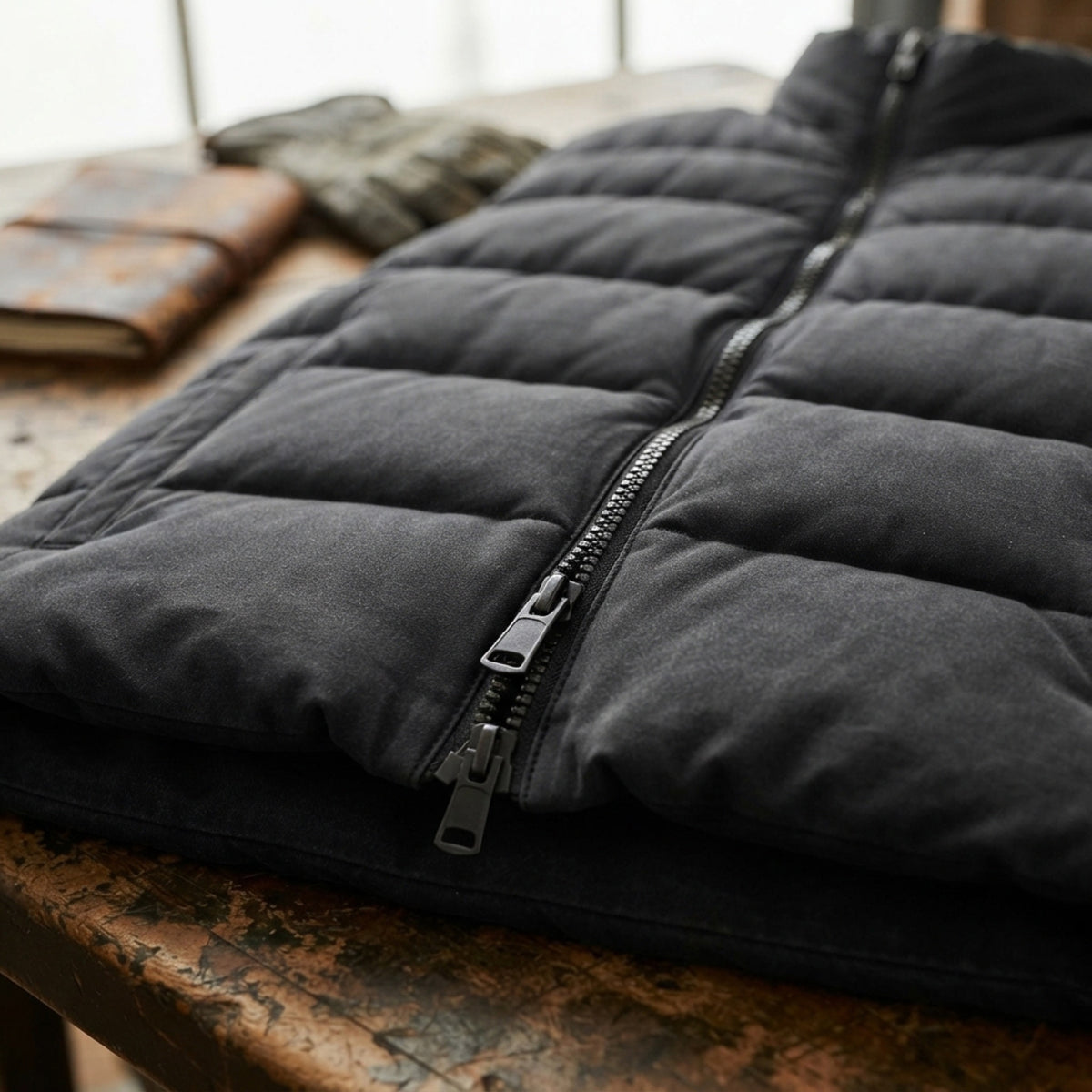 Men's Cropped Puffer Vest lifestyle photo