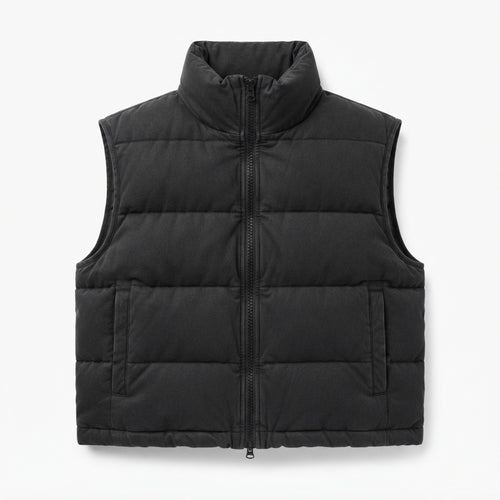 Men's Cropped Puffer Vest