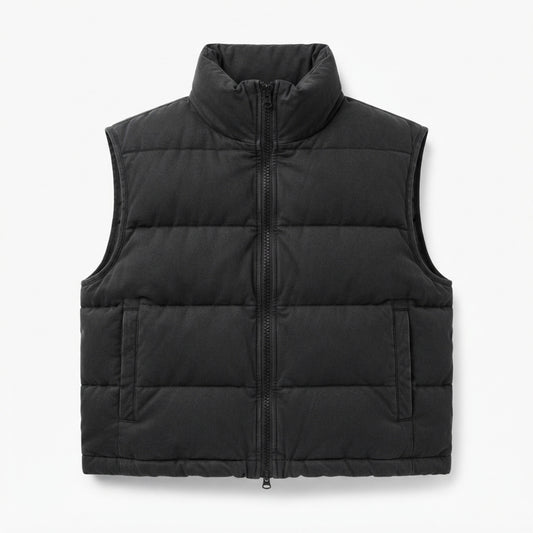 Men's Cropped Puffer Vest