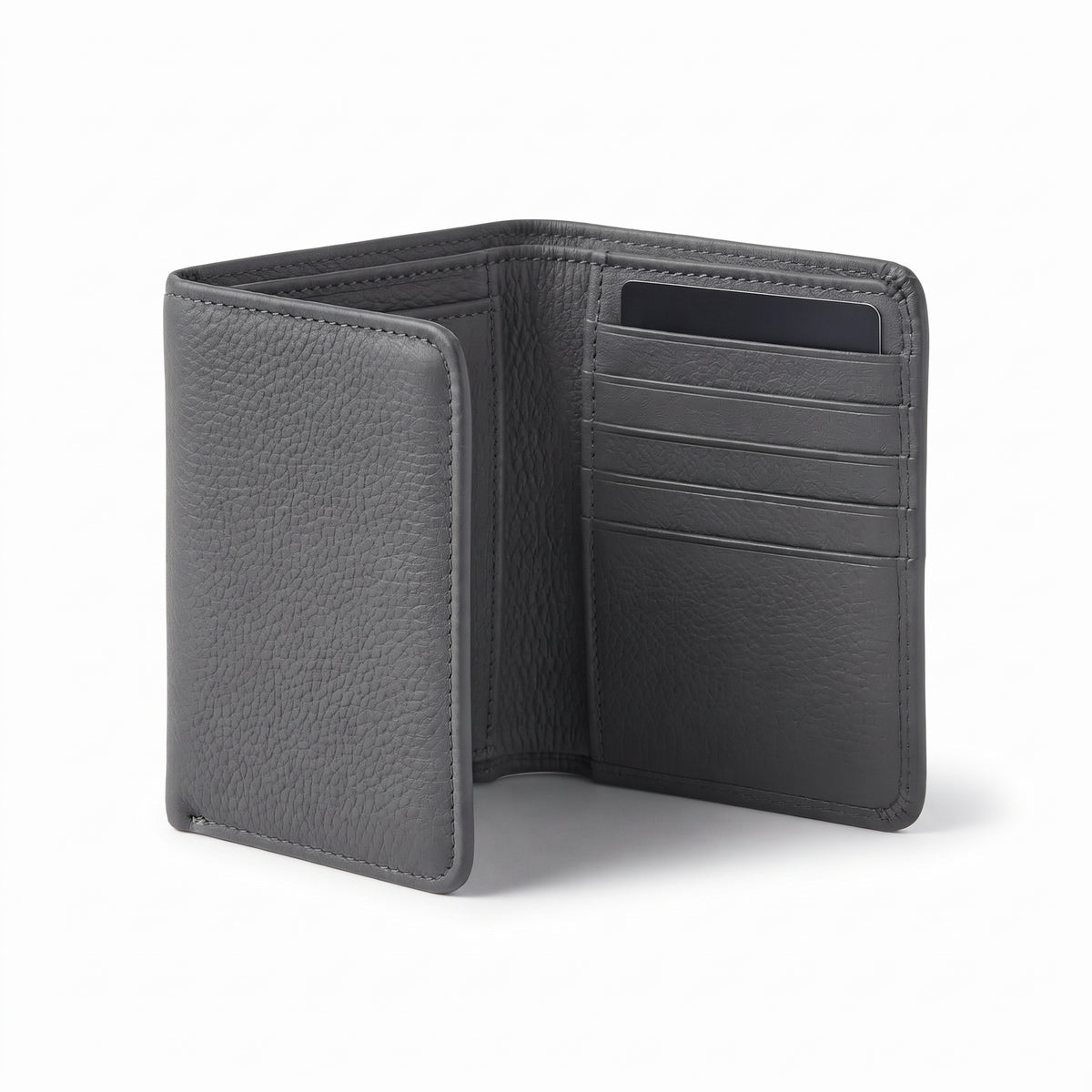 Men's Minimalist Textured Bifold Wallet
