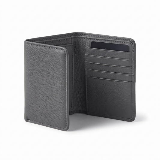 Men's Minimalist Textured Bifold Wallet
