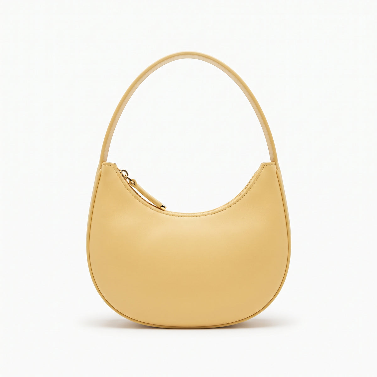 Women's Smooth Crescent Shoulder Bag