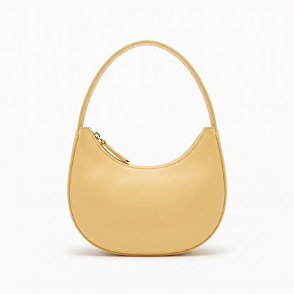 Women's Smooth Crescent Shoulder Bag
