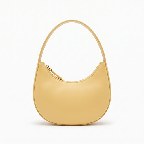 Women's Smooth Crescent Shoulder Bag