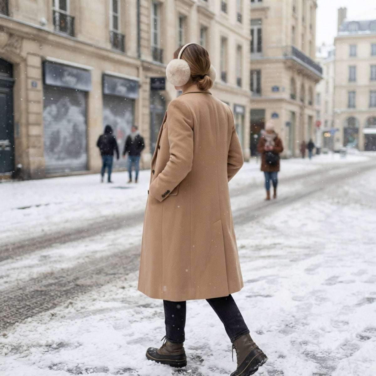 Women's Faux-Fur Earmuffs lifestyle photo