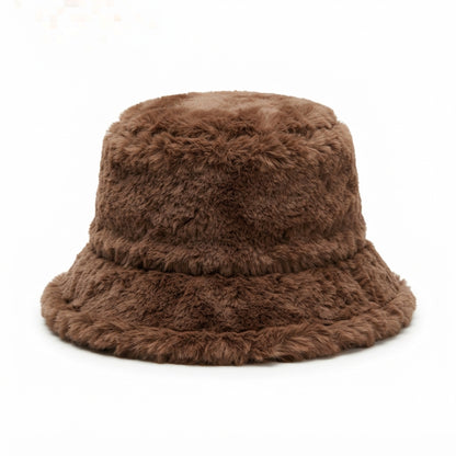 Women's Fuzzy Faux-Fur Bucket Hat