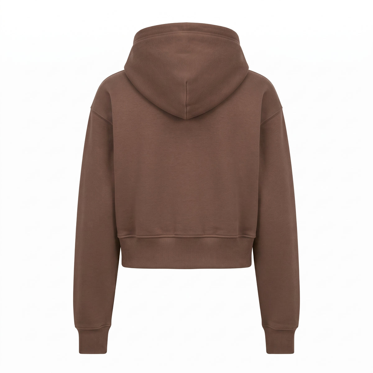 Women's Cropped Full-Zip Hoodie back view