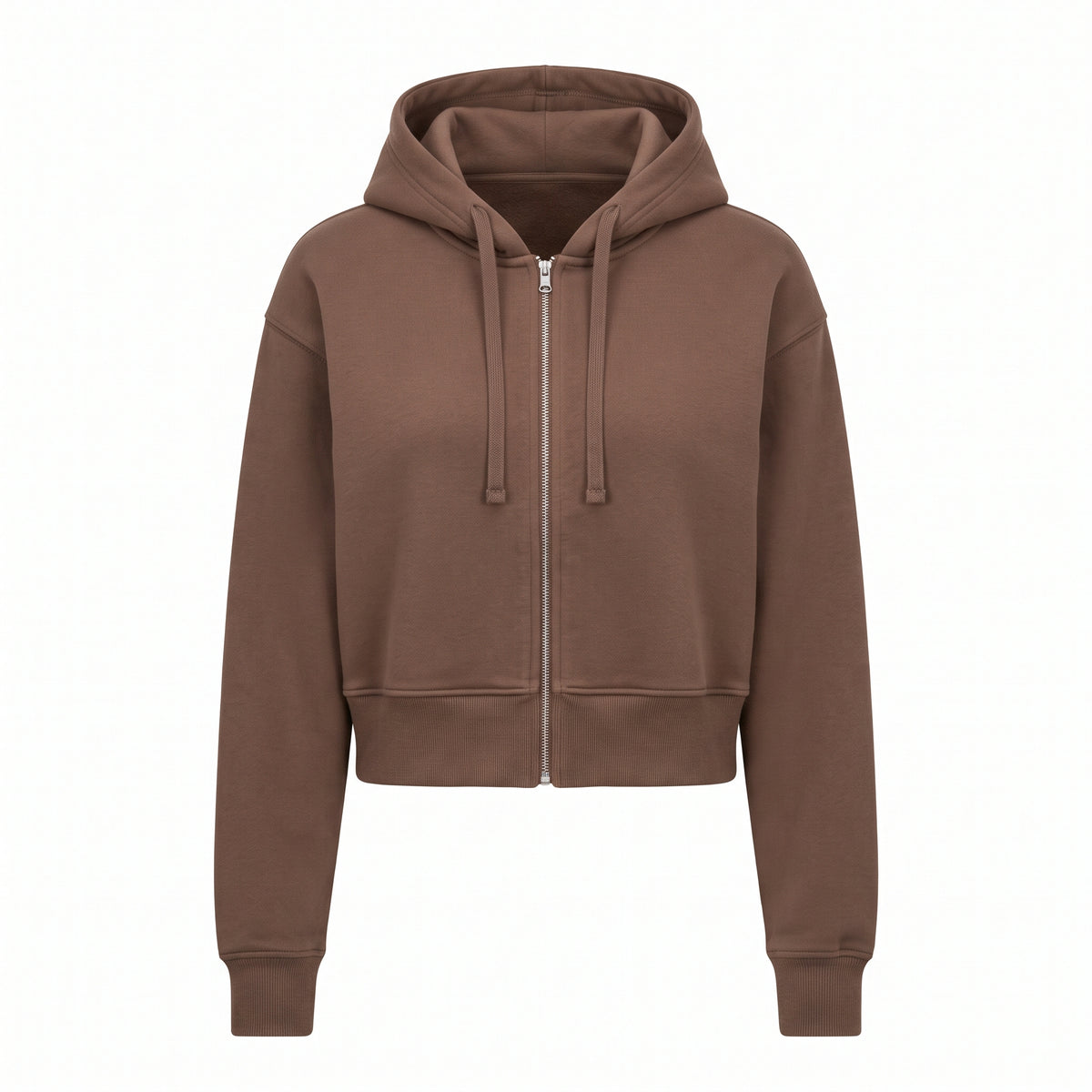 Women's Cropped Full-Zip Hoodie
