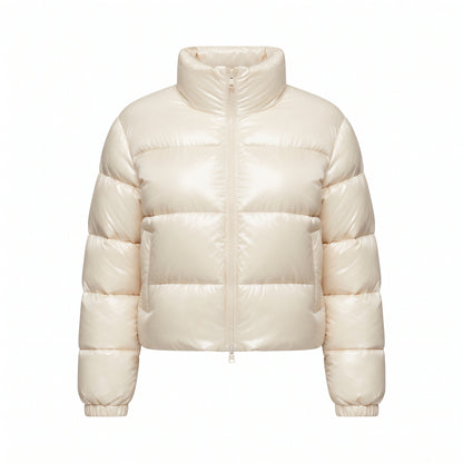 Women's Cropped Quilted Puffer Jacket