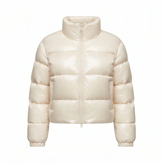 Women's Cropped Quilted Puffer Jacket