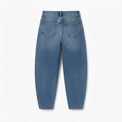 Women's Barrel-Leg Jeans back view