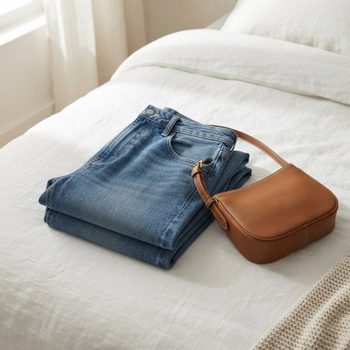 Women's Barrel-Leg Jeans lifestyle photo
