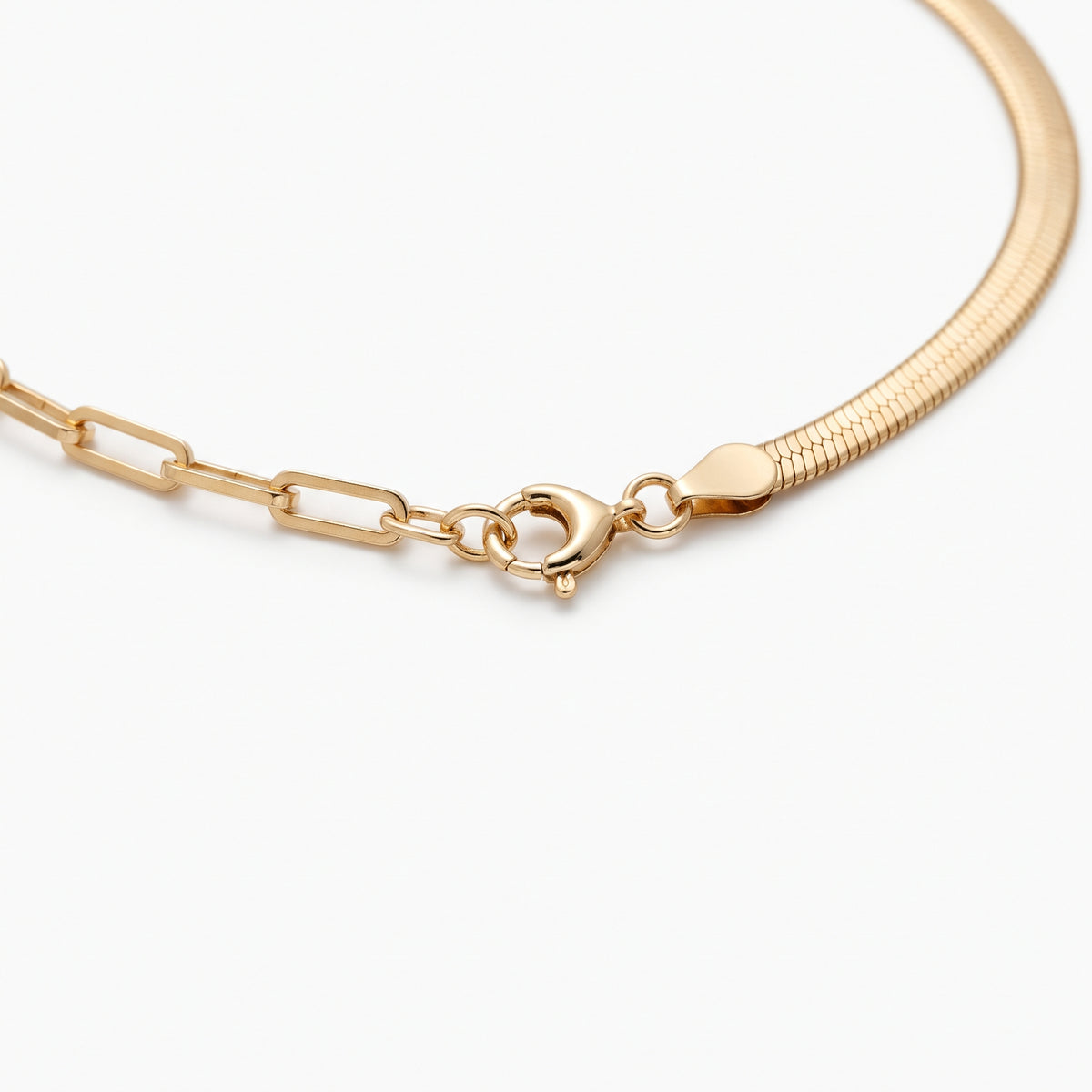 Women's Layered Paperclip Chain Necklace alternate view
