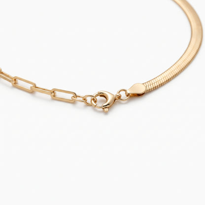 Women's Layered Paperclip Chain Necklace alternate view