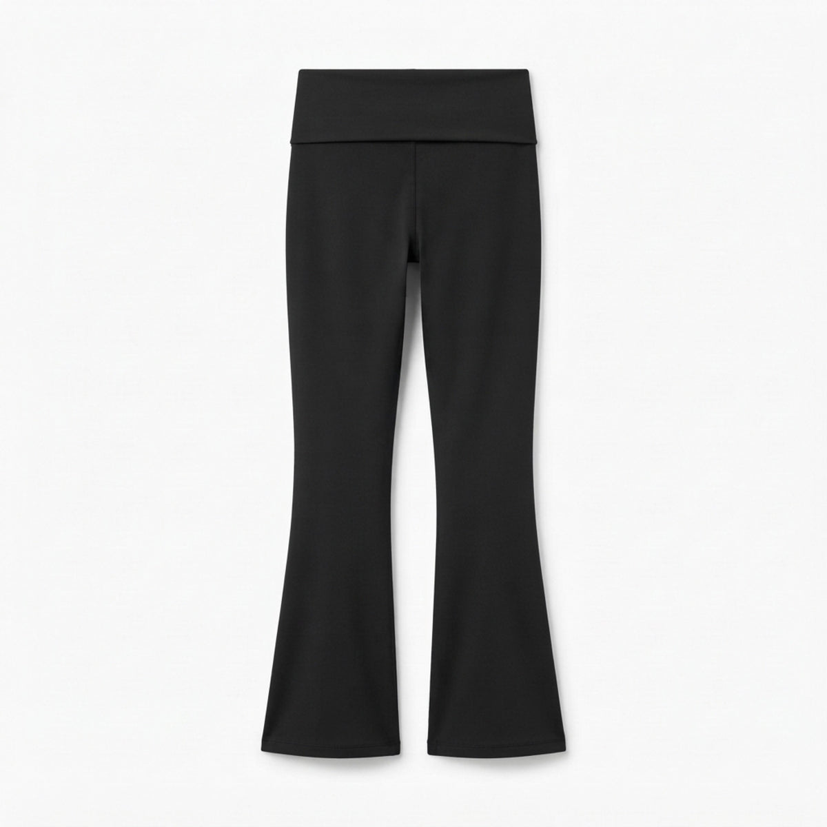 Women's Fold-Over Waist Flare Leggings back view
