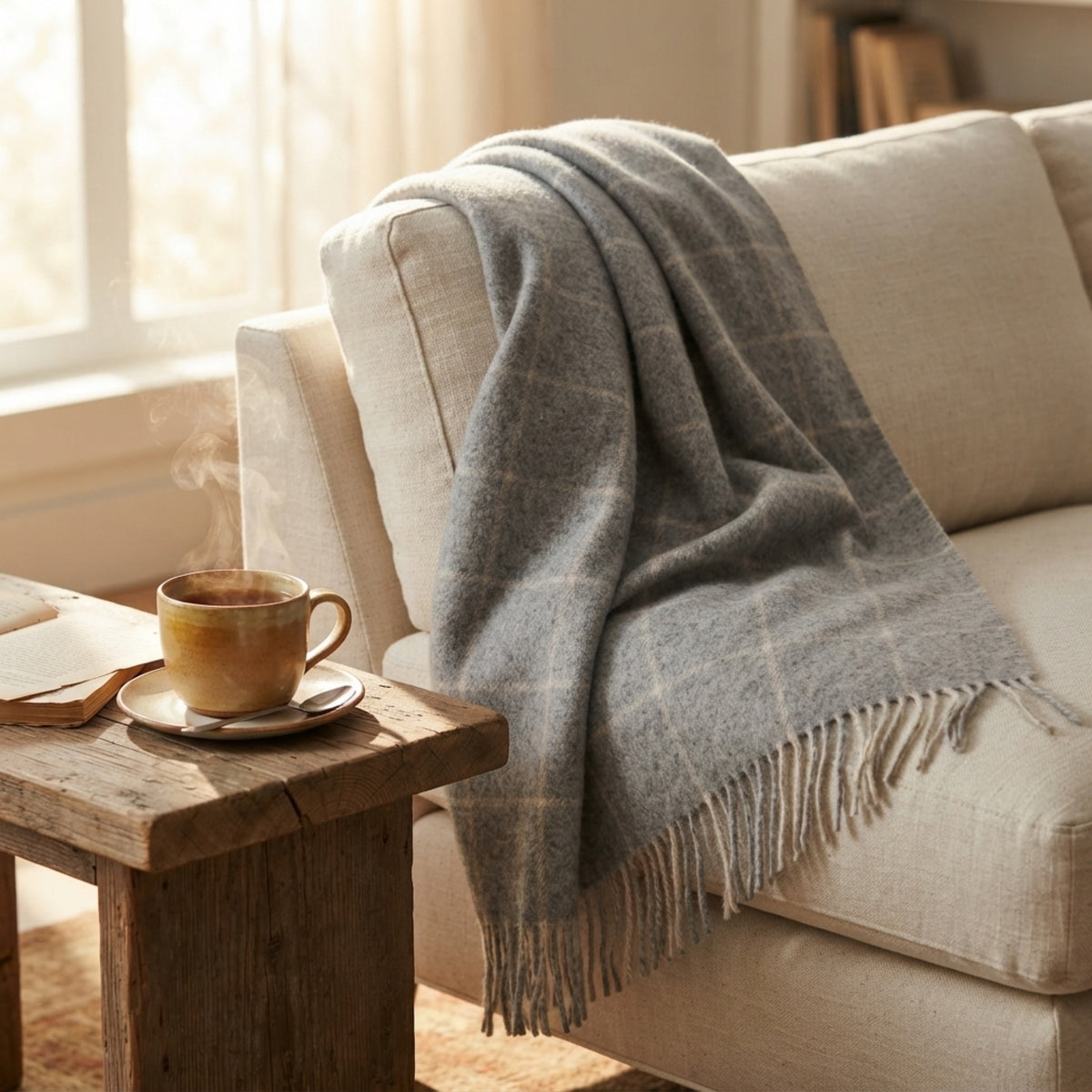 Women's Oversized Blanket Scarf lifestyle photo