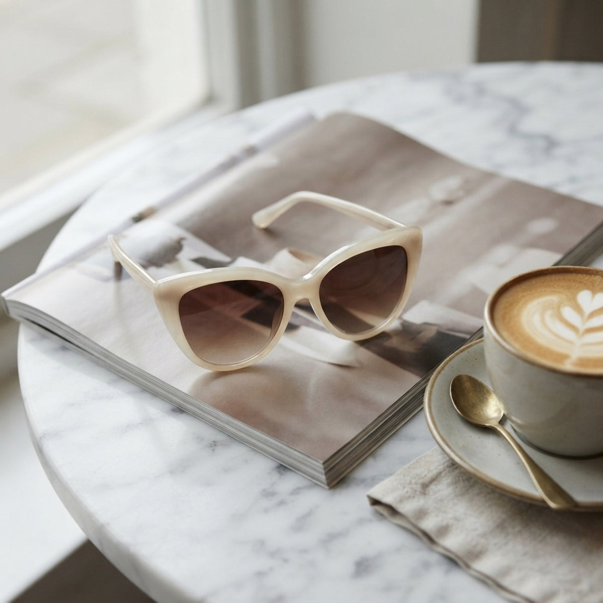 Women's Oversized Cat-Eye Sunglasses lifestyle photo