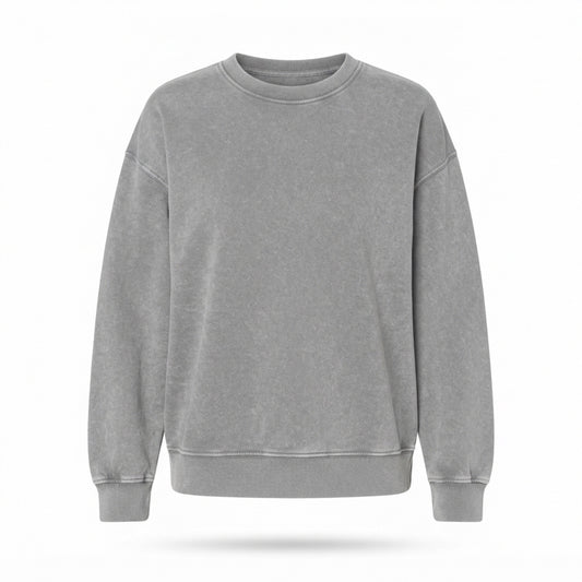 Women's Washed Oversized Crewneck Sweatshirt