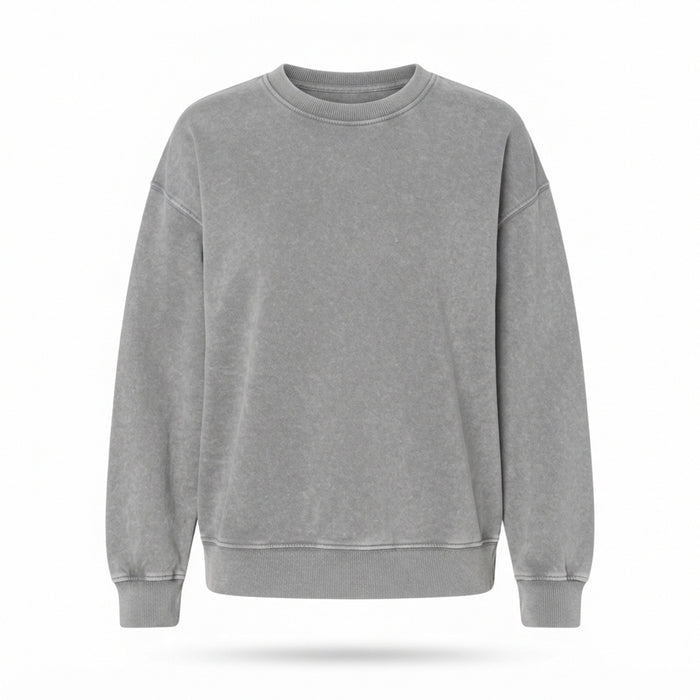 Washed Oversized Crewneck Sweatshirt