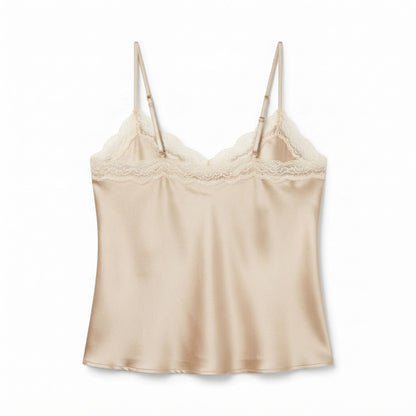 Women's Lace-Trim Satin Cami back view